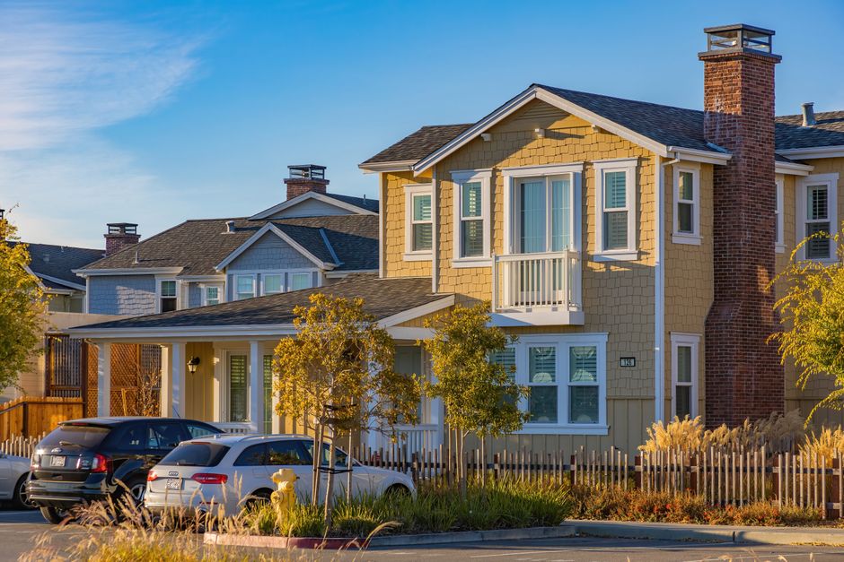 Suburban residential homes